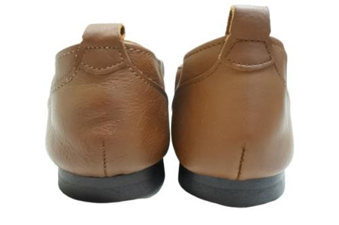 【KOBE DADA CAM-8 ブラウン】本革サイドゴアスリッポンシューズ